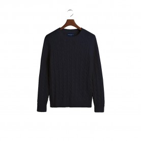 блуза,мъжки,пуловери,hackett,cotton,cable,sweater,navy,(blue)
