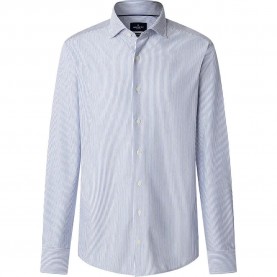 Риза с дълъг ръкав Hackett Euro Stripe long sleeve shirt - Blue (Blue Print) риза,с,дълъг,ръкав,мъжки,ризи,hackett,euro,stripe,long,sleeve,shirt,blue,(blue,print)