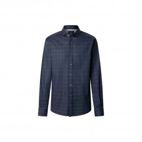 Риза с дълъг ръкав Hackett Flannel Windowpane long sleeve shirt - Blue (Eton Blue) риза,с,дълъг,ръкав,мъжки,ризи,hackett,flannel,windowpane,long,sleeve,shirt,blue,(eton,blue)