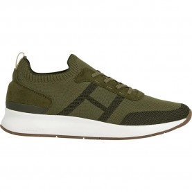 маратонки,мъжки,маратонки,hackett,h,runner,trainers,khaki,green,(green)