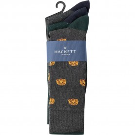 Чорапи Hackett Harry Allover socks 3 pairs - Multicolor (Emerald Green) чорапи,мъжки,чорапи,hackett,harry,allover,socks,3,pairs,multicolor,(emerald,green)