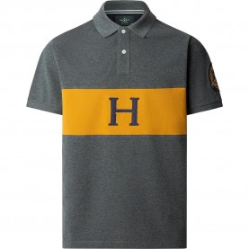 мъжки,блузи,с,яка,hackett,heritage,crest,panel,short,sleeve,polo,dark,grey,marl,(grey)