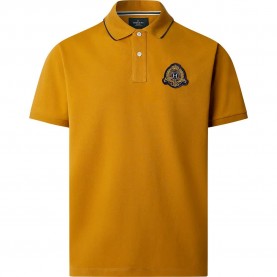 мъжки,блузи,с,яка,hackett,heritage,crest,logo,short,sleeve,polo,burnt,yellow,(orange)