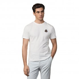 Тениска Hackett Heritage Crest short sleeve T-shirt - White (Off White) тениска,мъжки,тениски,hackett,heritage,crest,short,sleeve,t,shirt,white,(off,white)