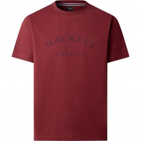 тениска,мъжки,тениски,hackett,heritage,ess,short,sleeve,t,shirt,burgundy,red,(red)