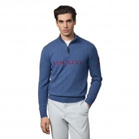 блуза,мъжки,пуловери,hackett,heritage,no.2,half,zip,sweater,eton,blue,(blue)