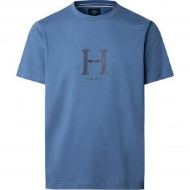 тениска,мъжки,тениски,hackett,heritage,short,sleeve,t,shirt,eton,blue,(blue)