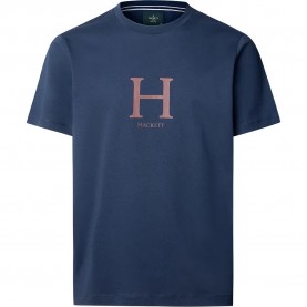 тениска,мъжки,тениски,hackett,heritage,short,sleeve,t,shirt,ink,blue,(blue)