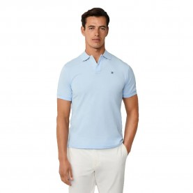 Hackett HM5600052 Slim Fit short sleeve polo - Sky Blue мъжки,блузи,с,яка,hackett,hm5600052,slim,fit,short,sleeve,polo,sky,blue