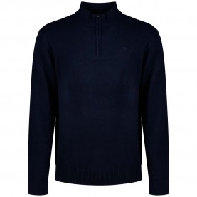 Блуза Hackett Lambswool half zip sweater - Midnight Blue блуза,мъжки,пуловери,hackett,lambswool,half,zip,sweater,midnight,blue