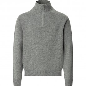 блуза,мъжки,пуловери,hackett,lambswool,half,zip,sweater,metal,grey,(grey)