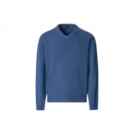блуза,мъжки,пуловери,hackett,lambswool,v,neck,sweater,blue,(denim,blue)