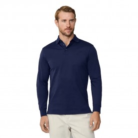 Hackett Mercerised long sleeve polo - Blue (Ink Blue) мъжки,блузи,с,яка,hackett,mercerised,long,sleeve,polo,blue,(ink,blue)