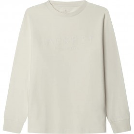 тениска,детски,тениски,hackett,logo,long,sleeve,t,shirt,optic,white,(beige)