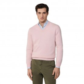 блуза,мъжки,пуловери,hackett,merino,cash,mix,v,neck,sweater,college,pink,(pink)