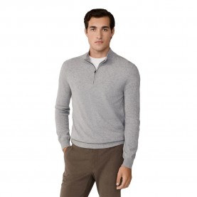 блуза,мъжки,пуловери,hackett,merino,cash,mix,half,zip,sweater,grey,(metal,grey)
