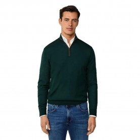 блуза,мъжки,пуловери,hackett,merino,silk,half,zip,sweater,dark,green,(green)