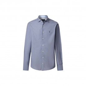 Риза с дълъг ръкав Hackett Mini Puppytooth long sleeve shirt - Blue (Midnight Blue) риза,с,дълъг,ръкав,мъжки,ризи,hackett,mini,puppytooth,long,sleeve,shirt,blue,(midnight,blue)
