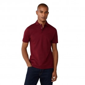 Hackett Mercerised short sleeve polo - Red (Burgundy Red) мъжки,блузи,с,яка,hackett,mercerised,short,sleeve,polo,red,(burgundy,red)