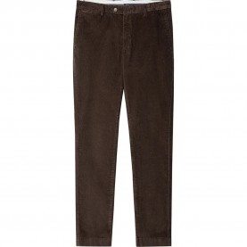 Панталони тип чино Hackett Pigment Cord chino pants - Brown (Dark Brown) панталони,тип,чино,мъжки,панталони,hackett,pigment,cord,chino,pants,brown,(dark,brown)
