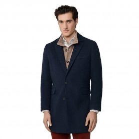 Палто Hackett Plain Wool coat - Navy палто,мъжки,якета,hackett,plain,wool,coat,navy
