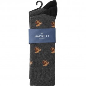 Чорапи Hackett Print socks 2 pairs - Grey (Granite Grey) чорапи,мъжки,чорапи,hackett,print,socks,2,pairs,grey,(granite,grey)