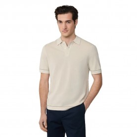 Hackett Textured short sleeve polo - Beige (Stone Beige) мъжки,блузи,с,яка,hackett,textured,short,sleeve,polo,beige,(stone,beige)