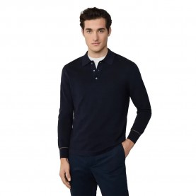 мъжки,блузи,с,яка,hackett,textured,long,sleeve,polo,navy,(blue)