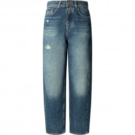 Pepe jeans Addison Barrel high waist jeans - Blue (Denim 5W0) дамски,панталони,pepe,jeans,addison,barrel,high,waist,jeans,blue,(denim,5w0)