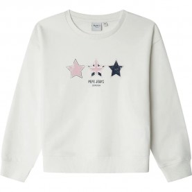 блуза,детски,блузи,pepe,jeans,alaia,sweatshirt,antique,white,(white)