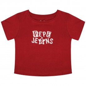 Тениска Pepe jeans Amandine short sleeve T-shirt - Red (Burnt Red) тениска,детски,тениски,pepe,jeans,amandine,short,sleeve,t,shirt,red,(burnt,red)