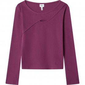 Тениска Pepe jeans Avery long sleeve T-shirt - Merlin Purple тениска,мъжки,тениски,дамски,тениски,pepe,jeans,avery,long,sleeve,t,shirt,merlin,purple