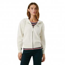 Суичър Pepe jeans Babi hoodie - White (Oyster White) суичър,дамски,блузи,pepe,jeans,babi,hoodie,white,(oyster,white)
