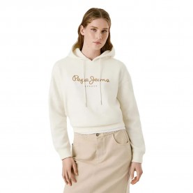 суичър,дамски,блузи,pepe,jeans,baddy,hoodie,oyster,white,(white)