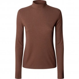 Тениска Pepe jeans Barbara long sleeve T-shirt - Brown (Chocolate Brown) тениска,дамски,тениски,pepe,jeans,barbara,long,sleeve,t,shirt,brown,(chocolate,brown)