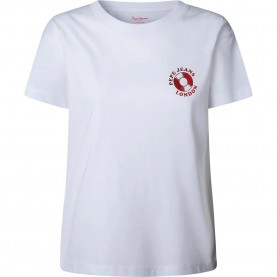 тениска,дамски,тениски,pepe,jeans,berila,short,sleeve,t,shirt,white