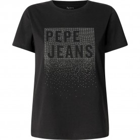 тениска,дамски,тениски,pepe,jeans,bernadette,short,sleeve,t,shirt,black