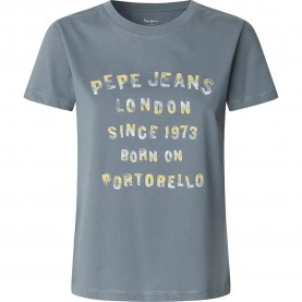 тениска,дамски,тениски,pepe,jeans,beth,short,sleeve,t,shirt,drill,blue,(blue)