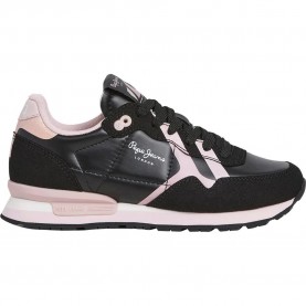 Маратонки Pepe jeans Brit Elite trainers - Black (Black) маратонки,мъжки,маратонки,дамски,маратонки,pepe,jeans,brit,elite,trainers,black,(black)