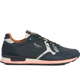 Маратонки Pepe jeans Brit Prints trainers - Grey (Black) маратонки,мъжки,маратонки,дамски,маратонки,pepe,jeans,brit,prints,trainers,grey,(black)