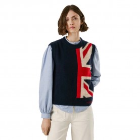 потник,дамски,пуловери,дамски,плетени,дрехи,pepe,jeans,caitlin,knitted,vest,blue,(dulwich,blue)