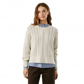 блуза,дамски,пуловери,дамски,плетени,дрехи,pepe,jeans,candide,sweater,oyster,white,(white)