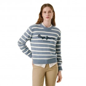 блуза,дамски,пуловери,дамски,плетени,дрехи,pepe,jeans,caprice,stripe,sweater,drill,blue,(blue)