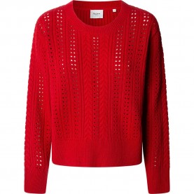 блуза,дамски,пуловери,дамски,плетени,дрехи,pepe,jeans,candide,sweater,royal,red,(red)