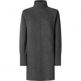 Рокля Pepe jeans Carola long sleeve dress - Grey (Dark Grey Marl) рокля,дамски,поли,и,рокли,pepe,jeans,carola,long,sleeve,dress,grey,(dark,grey,marl)