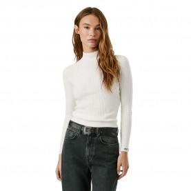 блуза,дамски,пуловери,дамски,плетени,дрехи,pepe,jeans,carla,perkins,sweater,white,(mousse,white)