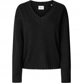 блуза,дамски,пуловери,дамски,плетени,дрехи,pepe,jeans,cherice,v,neck,sweater,black,(black)