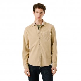 Риза с дълъг ръкав Pepe jeans Clayton long sleeve shirt - Beige (Stone Beige) риза,с,дълъг,ръкав,мъжки,ризи,pepe,jeans,clayton,long,sleeve,shirt,beige,(stone,beige)