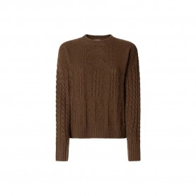 блуза,дамски,пуловери,дамски,плетени,дрехи,pepe,jeans,cosma,sweater,brown,(chocolate,brown)