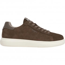 маратонки,мъжки,маратонки,pepe,jeans,eaton,suede,trainers,mud,brown,(brown)